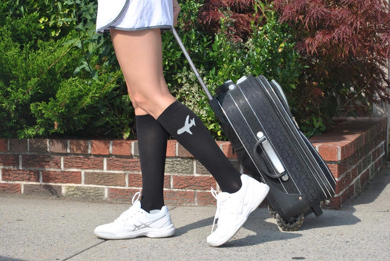 Votprof Compression Socks for Men and Women, 20-30 mmHG, Graduated Compression for Flight, Travel, Sports, Pregnancy, Running (Black-Grey, M) - Image 4